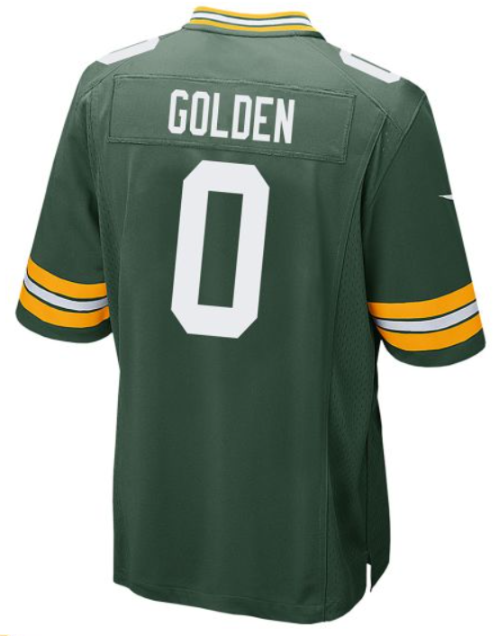 Men 2025 Green Bay Packers #0 Golden green Nike game NFL Jersey->green bay packers->NFL Jersey